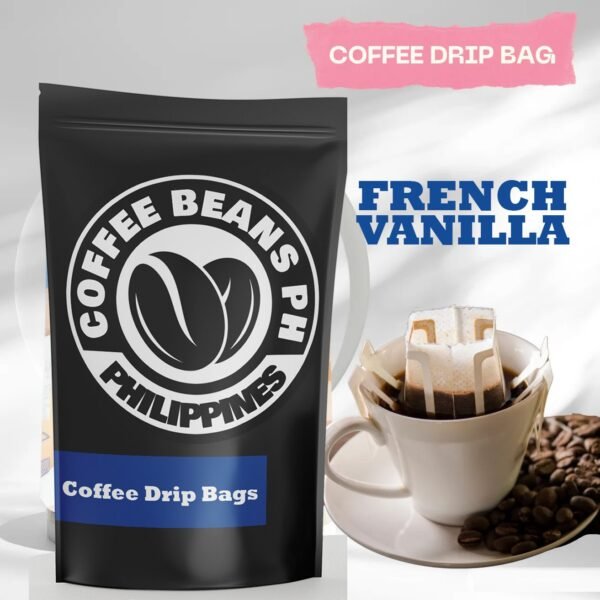 French Vanilla Drip Bags Flavored Coffee Beans Premium Blend